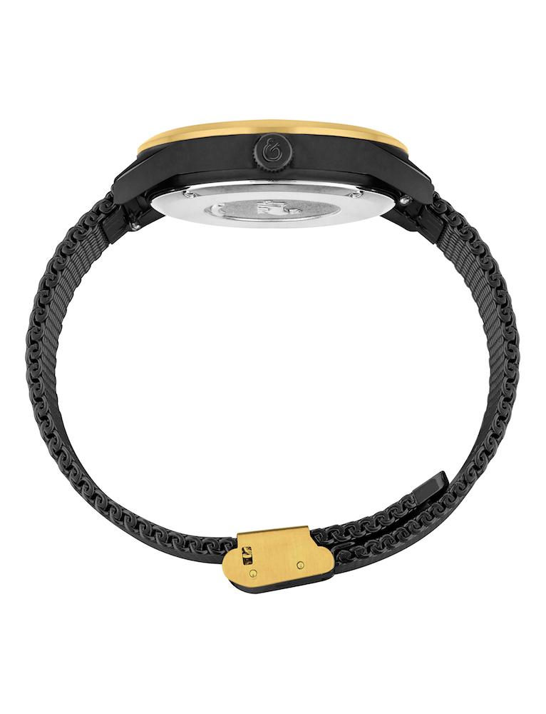 Velo Textured Sunray Milanese 39mm Black