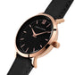 Lj Classic Lugano Leather 26mm Rose Gold Black