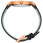 Sloan Guilloche Leather 40mm Rose Gold Black