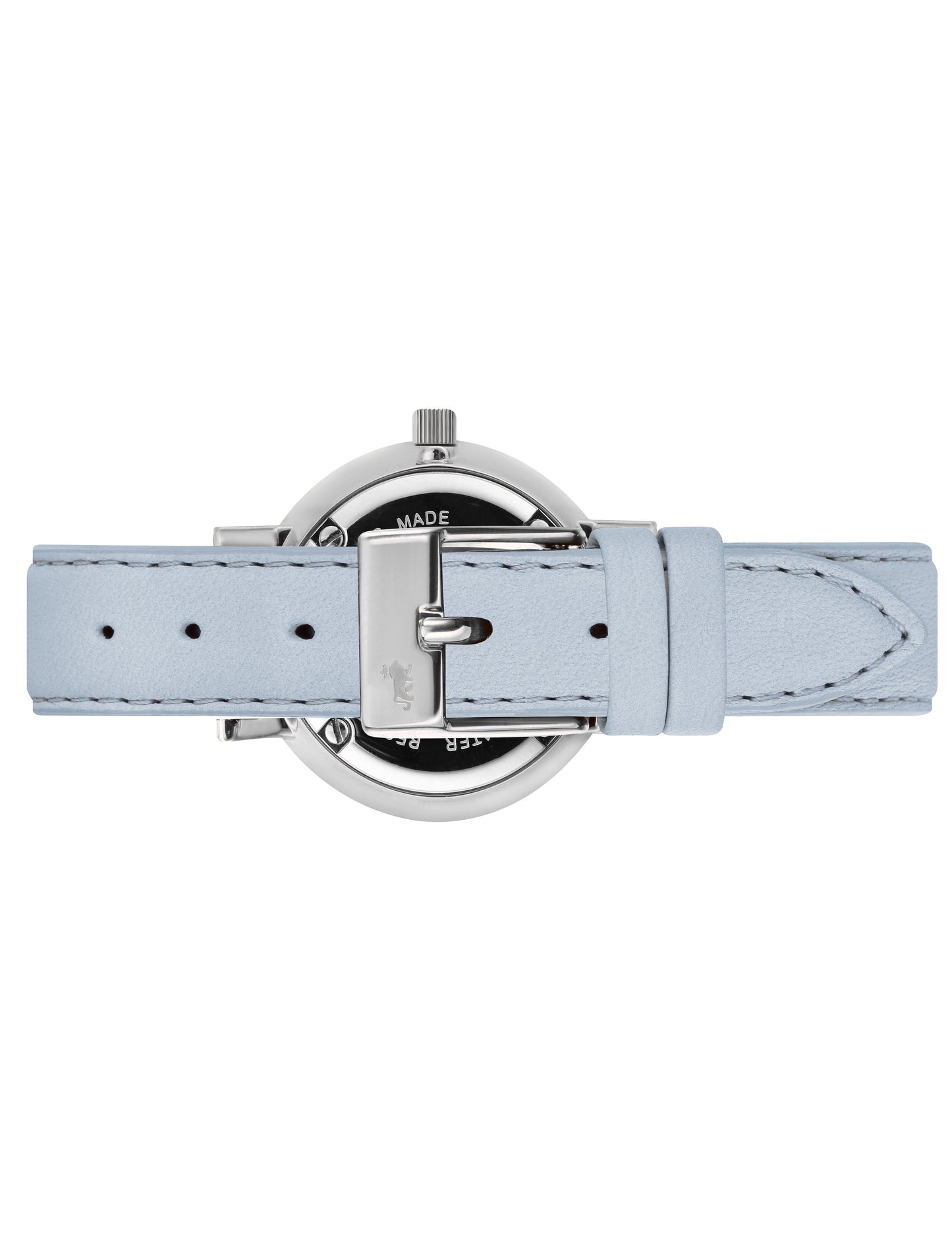Solaris Lugano Leather 26mm Silver Blue