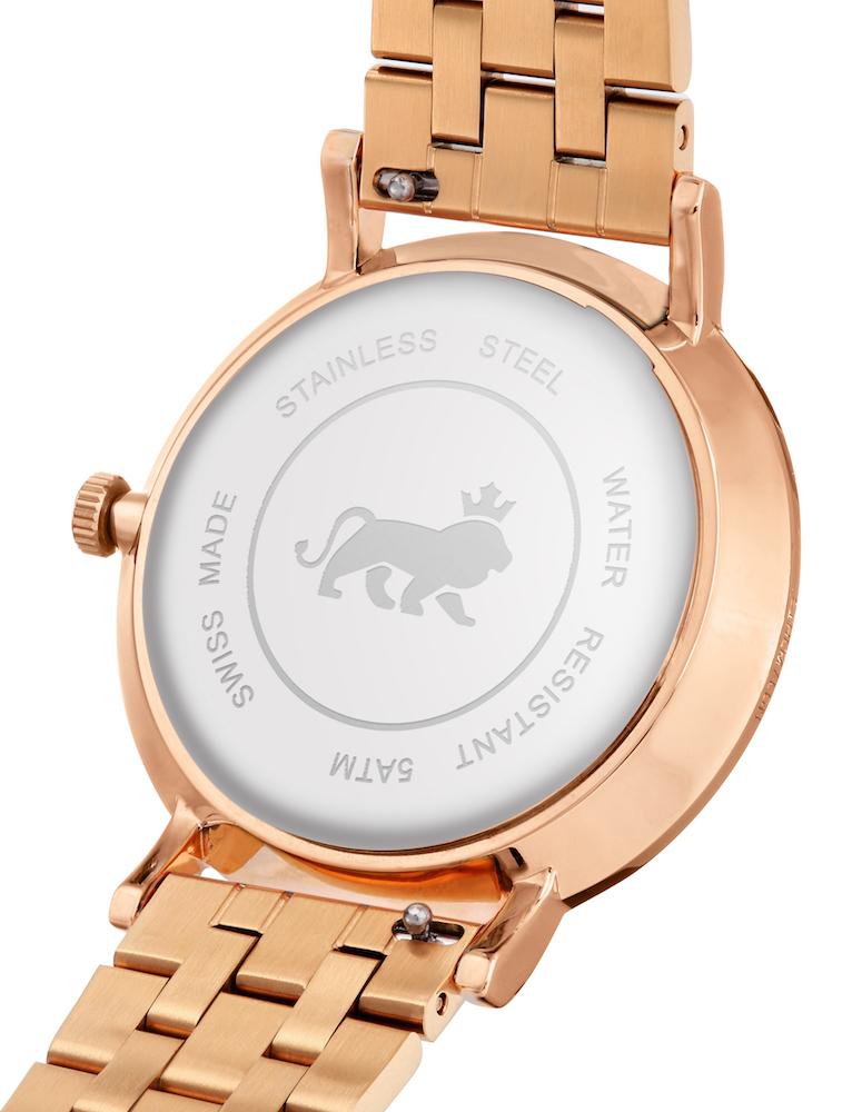 Jura Vasa Link 38mm Rose Gold White