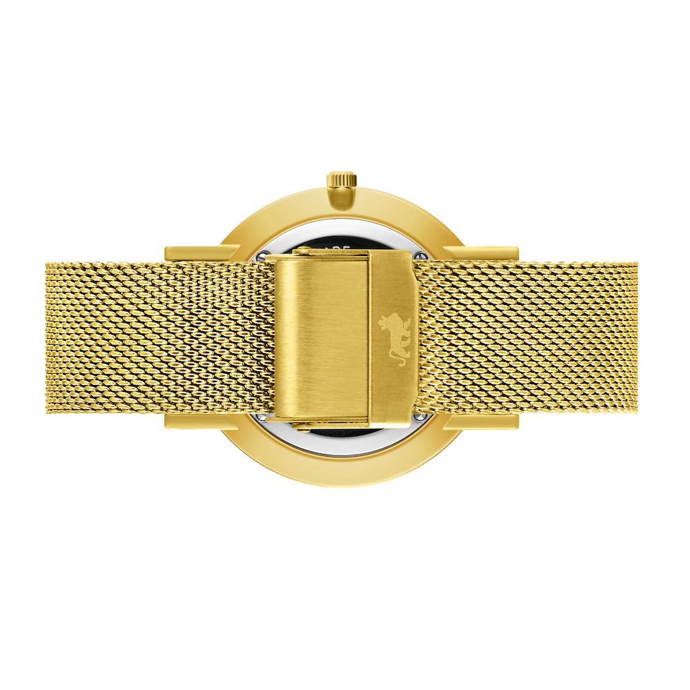 Sloan Pyramid Milanese 40mm Gold White