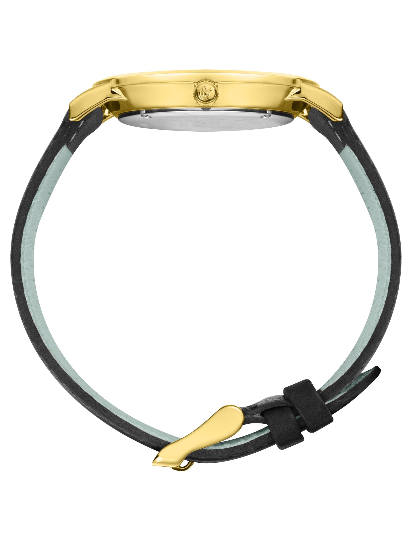 Bernadotte Lugano Leather 40mm Gold Pearl