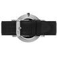 Bernadotte Lugano Leather 40mm Silver Pearl