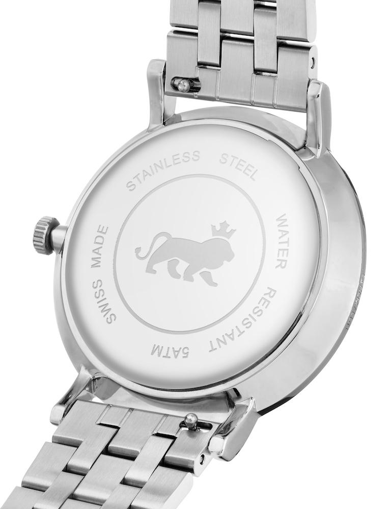Aurora Vasa Link 38mm Silver Black