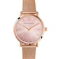 Solaris Lugano Milanese 26mm Rose Gold Purple