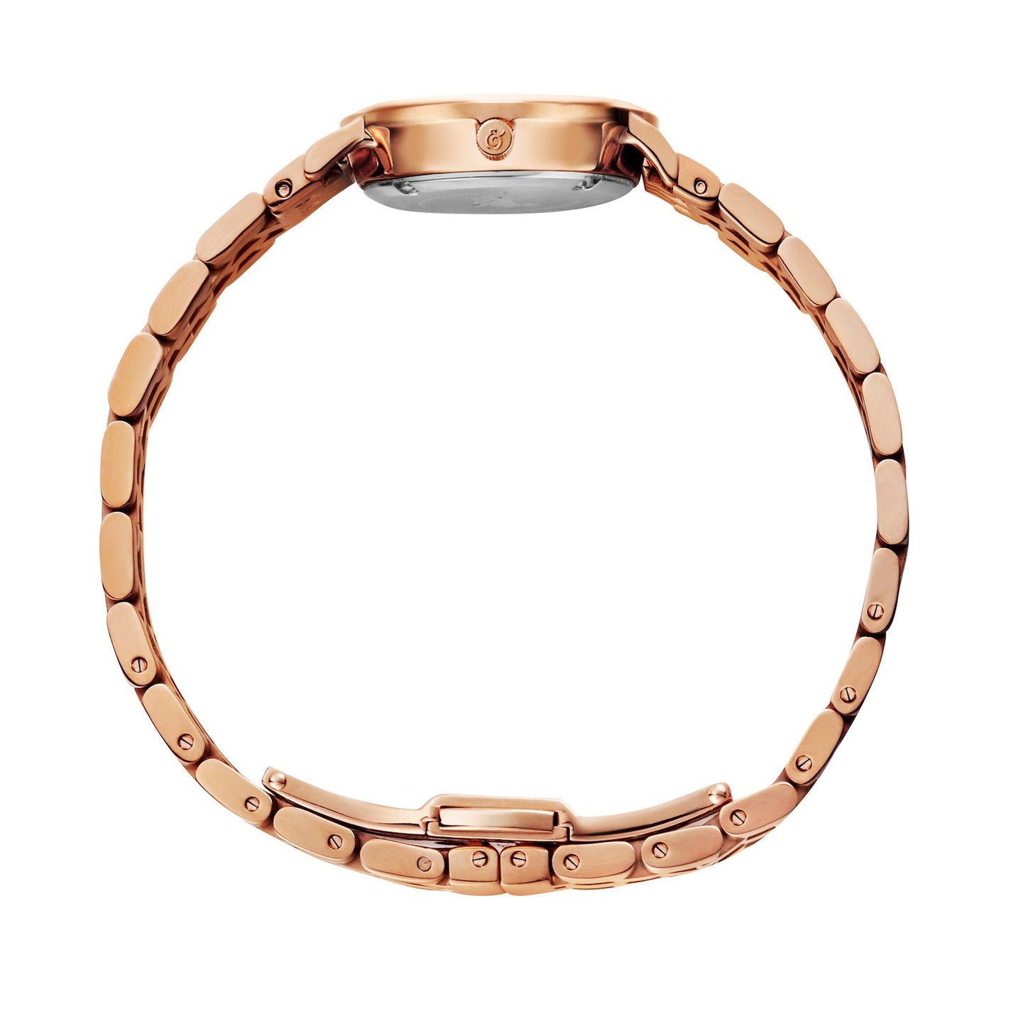 Lj Classic Lugano Vasa Link 26mm Rose Gold White