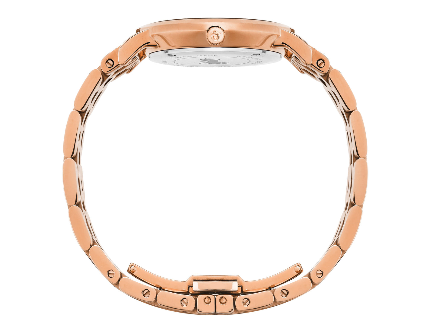 Sloan Guilloche Vasa Link 33mm Rose Gold Black