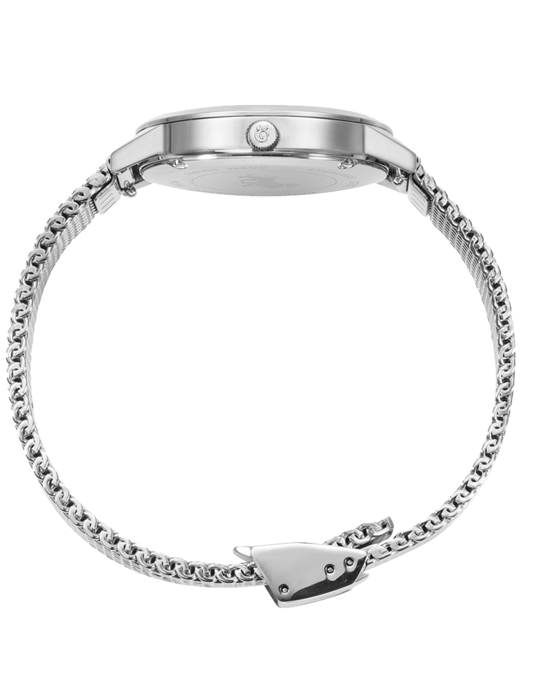 Saxon Milanese 33mm Silver White