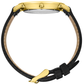 Jette Lugano Leather 40mm Gold Black