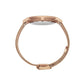 Lj Classic Lugano Milanese 40mm Rose Gold White