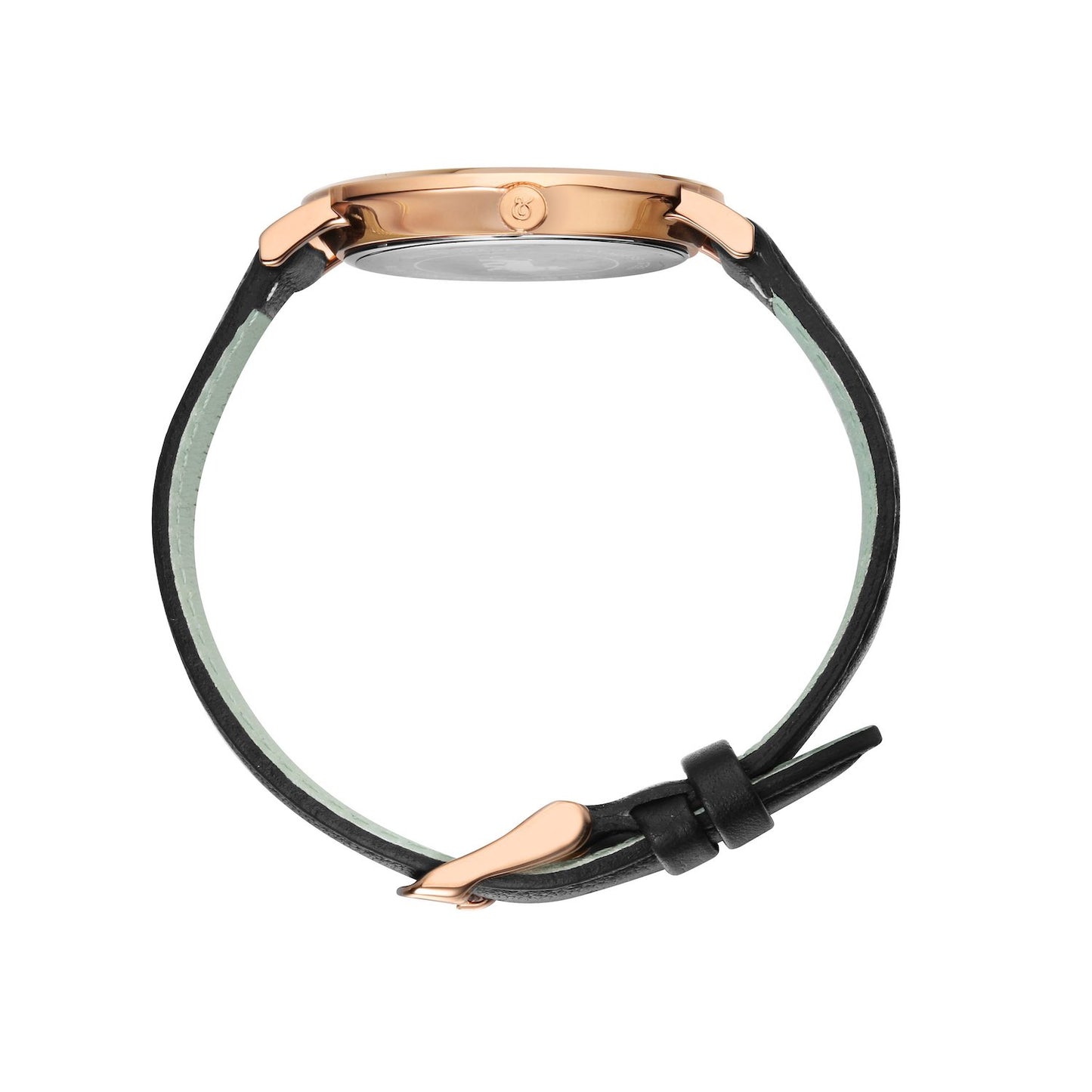 Jura Leather 38mm Rose Gold Black