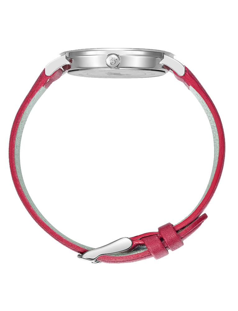 Jura Leather 38mm Silver Red