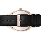 Meridian Leather 38mm Rose Gold Charcoal