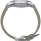 Saxon Leather 39mm Silver Black