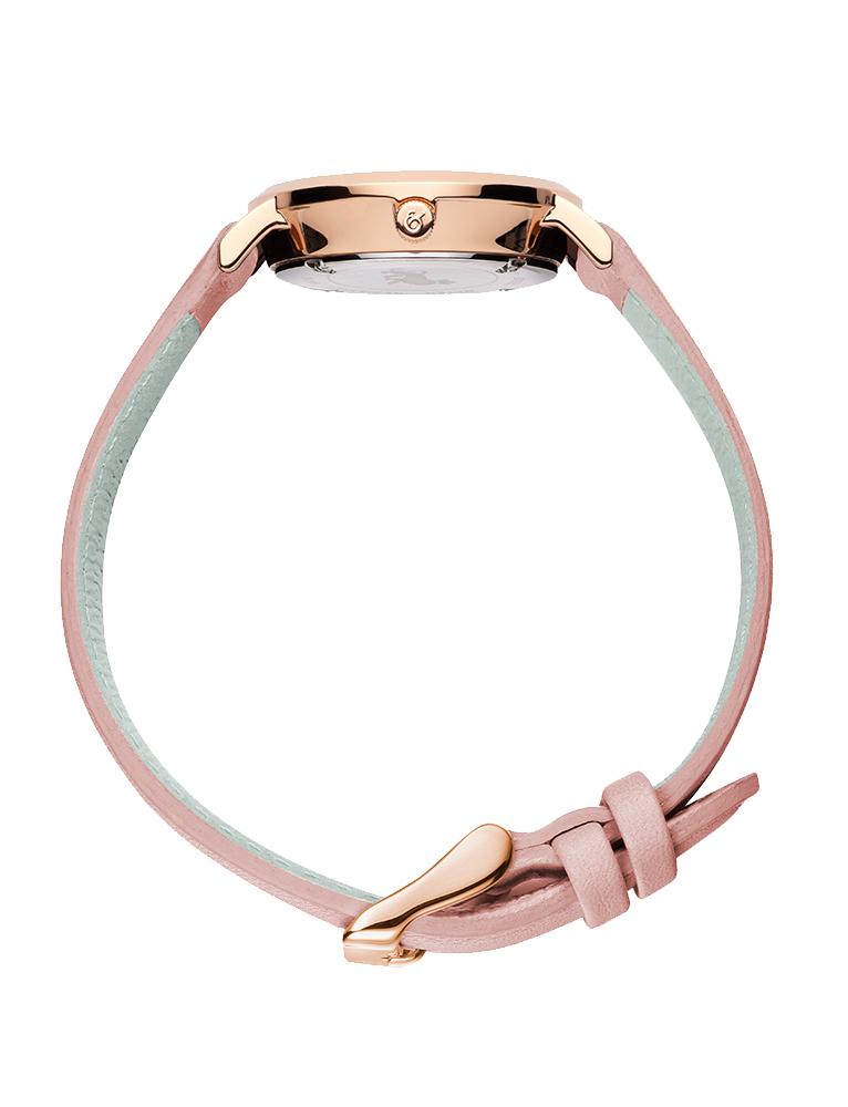 Solaris Lugano Leather 26mm Rose Gold Pink