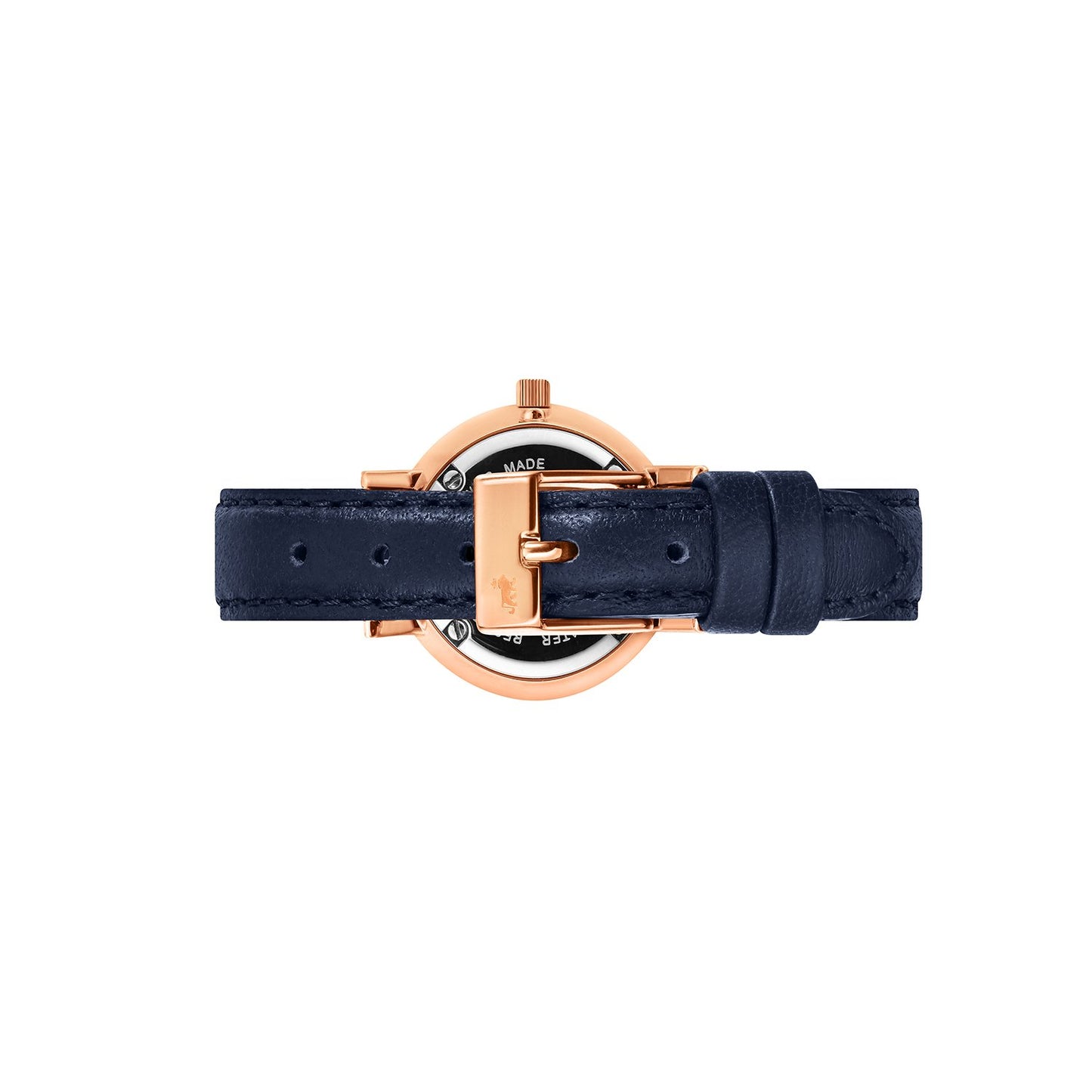 Solaris Lugano Leather 26mm Rose Gold Navy