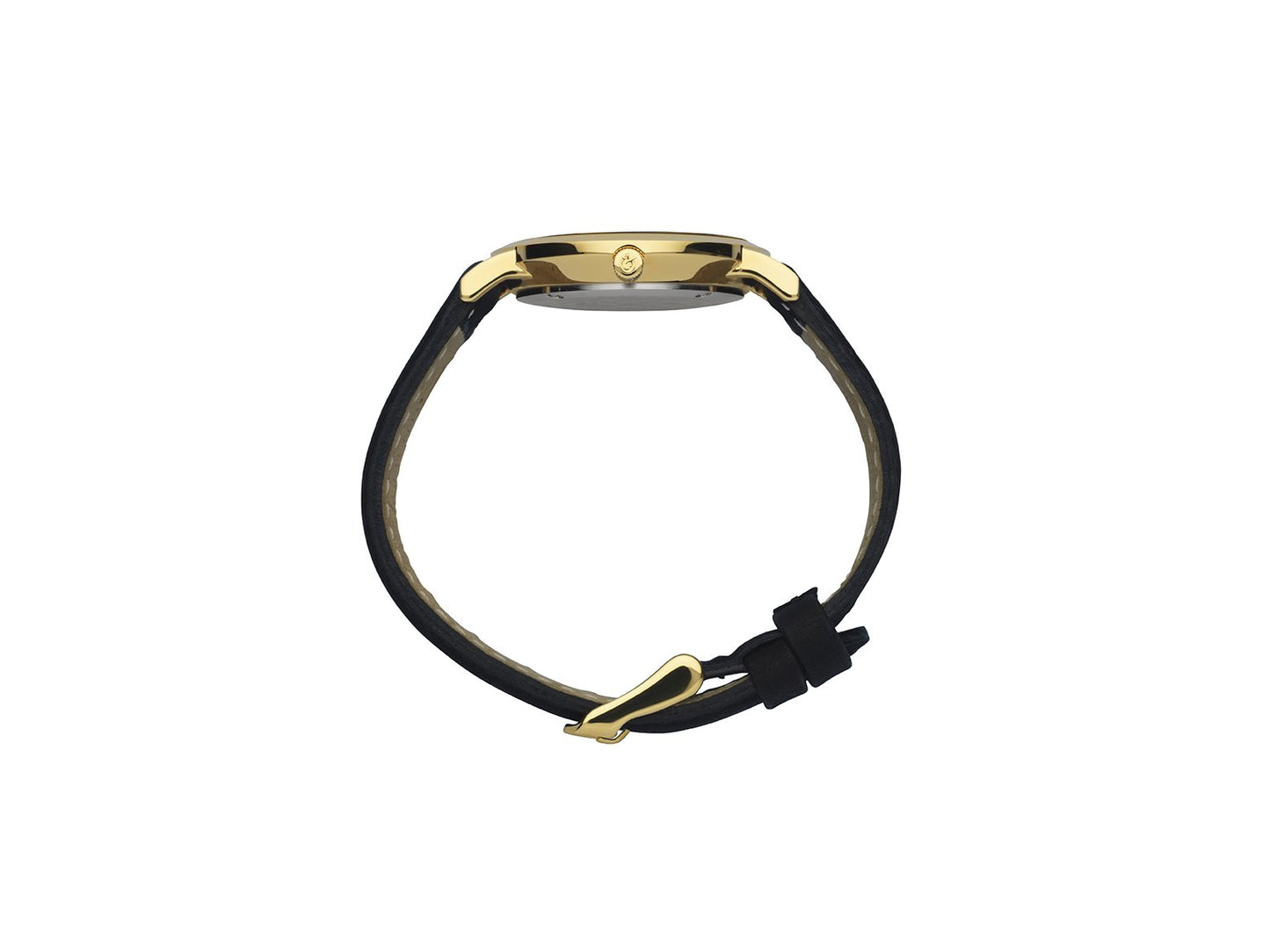 Lj Classic Lugano Leather 33mm Gold Black