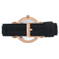 Lj Classic Lugano Leather 33mm Rose Gold Black