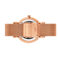 Lj Classic Lugano Milanese 33mm Rose Gold Black
