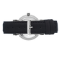 Jette Lugano Leather 33mm Silver Black