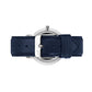 Solaris Lugano Leather 38mm Silver Navy