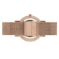 Lj Classic Lugano Milanese 40mm Rose Gold White