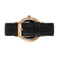Jura Leather 38mm Rose Gold Black