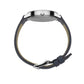 Saxon Leather 33mm Silver White