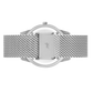 Saxon Milanese 39mm Silver White