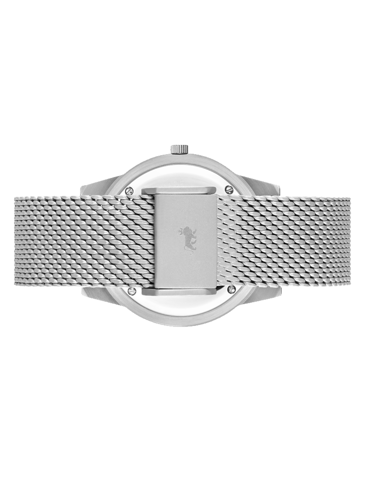 Saxon Milanese 39mm Silver White