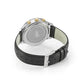 Rally Black Leather 39mm Silver Black Gold