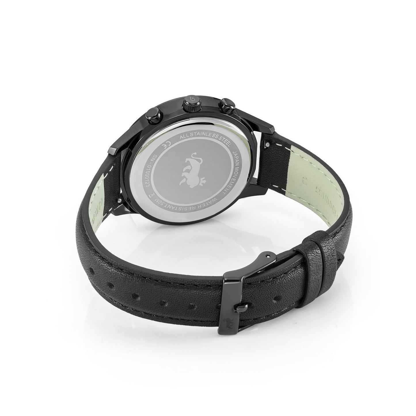 Rally Black Leather 39mm Black