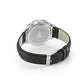 Rally Black Leather 39mm Silver Black