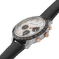 Rally Black Leather 39mm Silver Black White Rose Gold