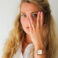 Norse Milanese 34mm Rose Gold Satin-White