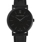 Lugano Black Leather 33mm Black