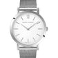 Lugano Milanese 33mm Silver Satin-White
