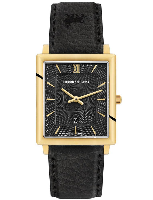 Sloan Diamond Leather 40mm Gold Black