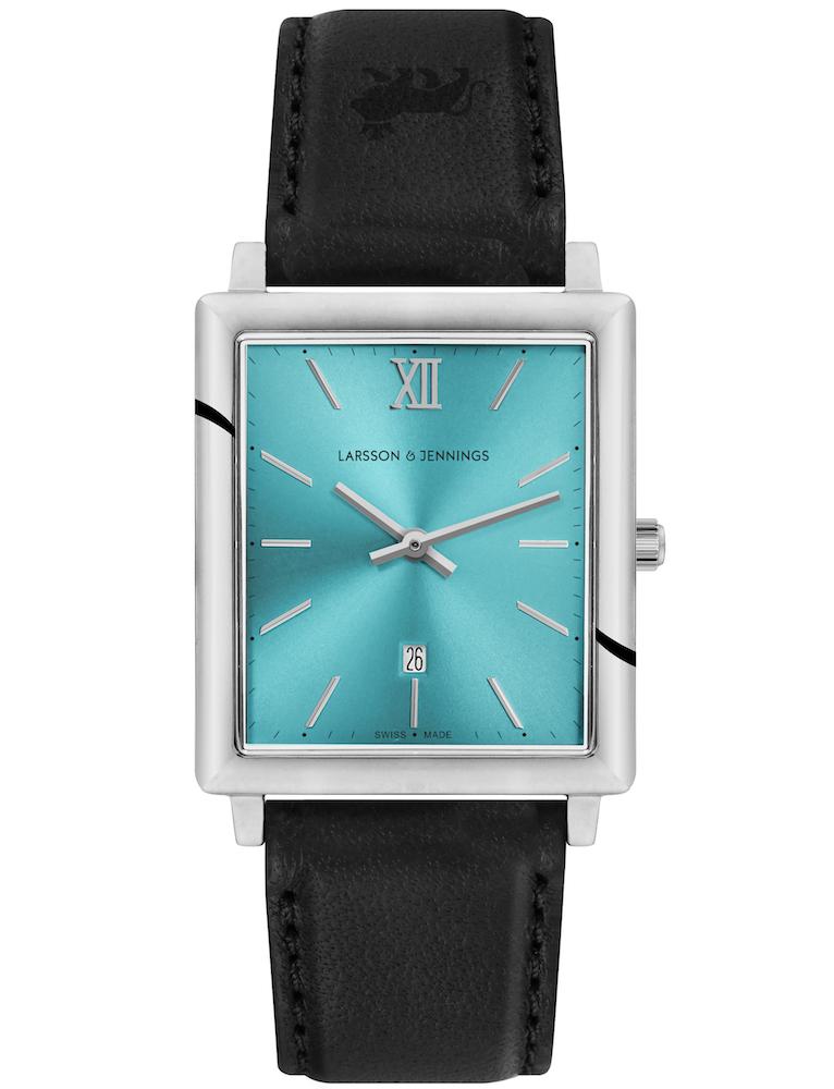 Solaris Norse Leather 40mm Silver Blue