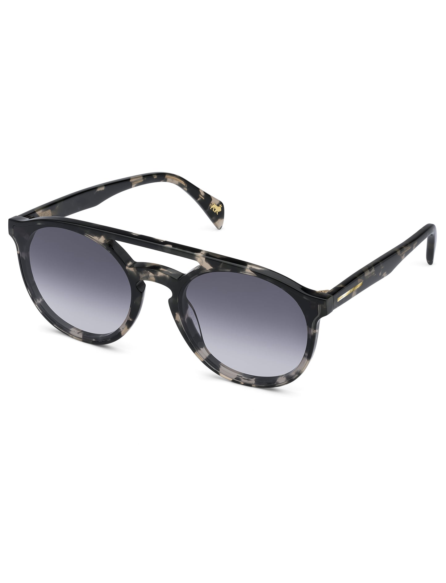 Grey Havana Aviator Sunglasses