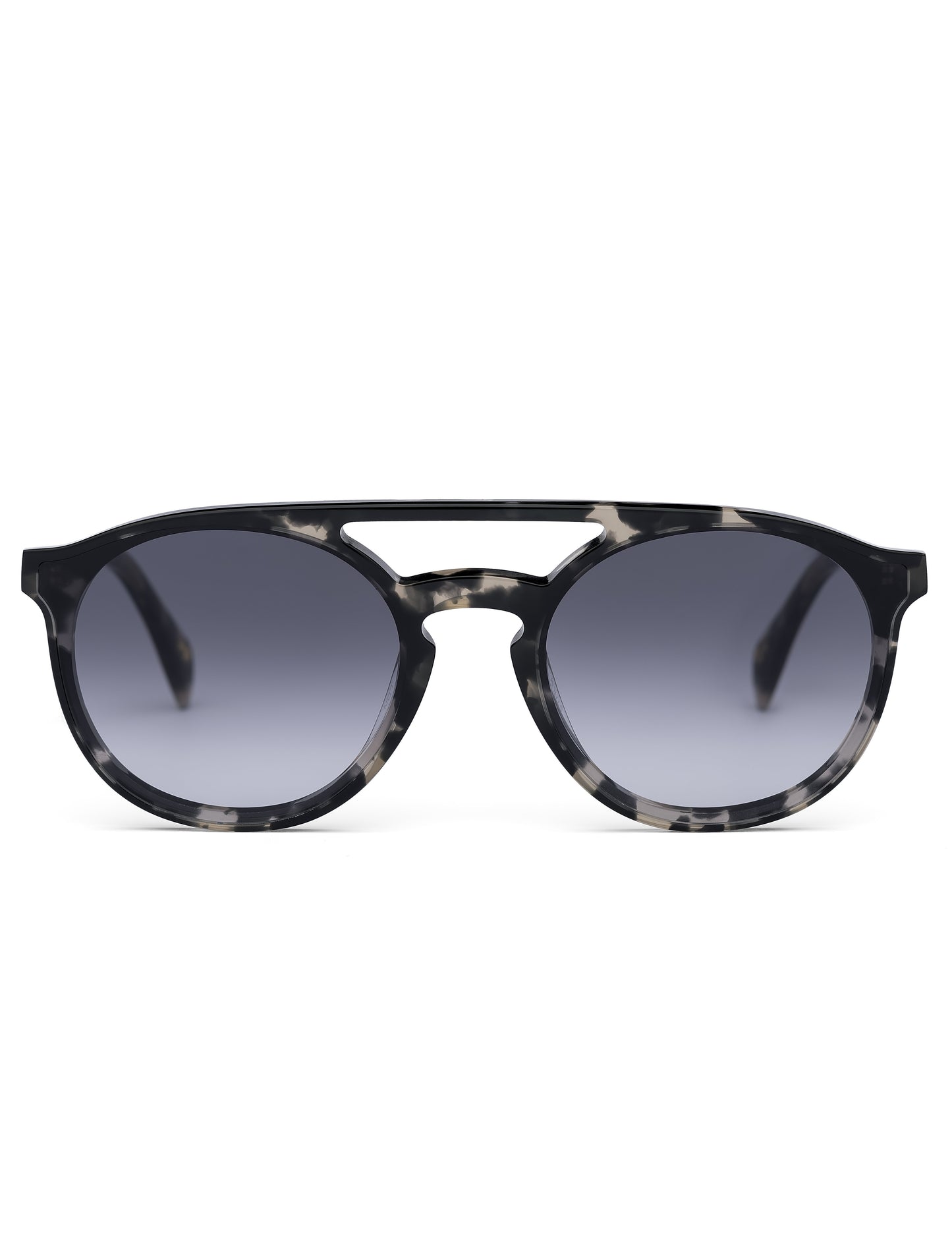 Grey Havana Aviator Sunglasses