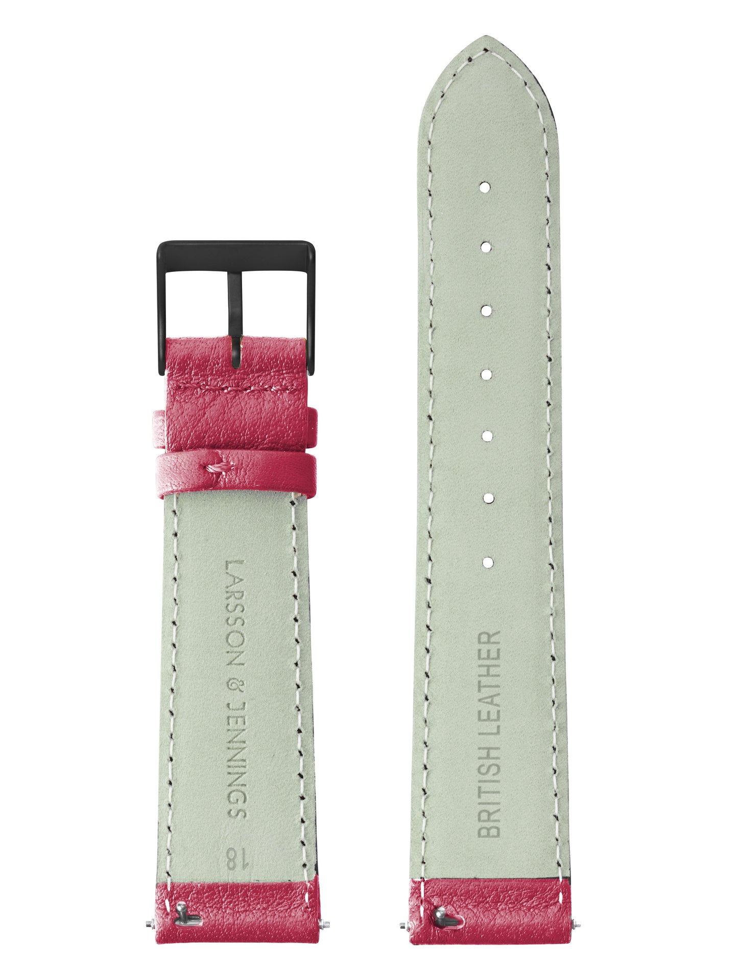 18mm Red Strap with Black Buckle