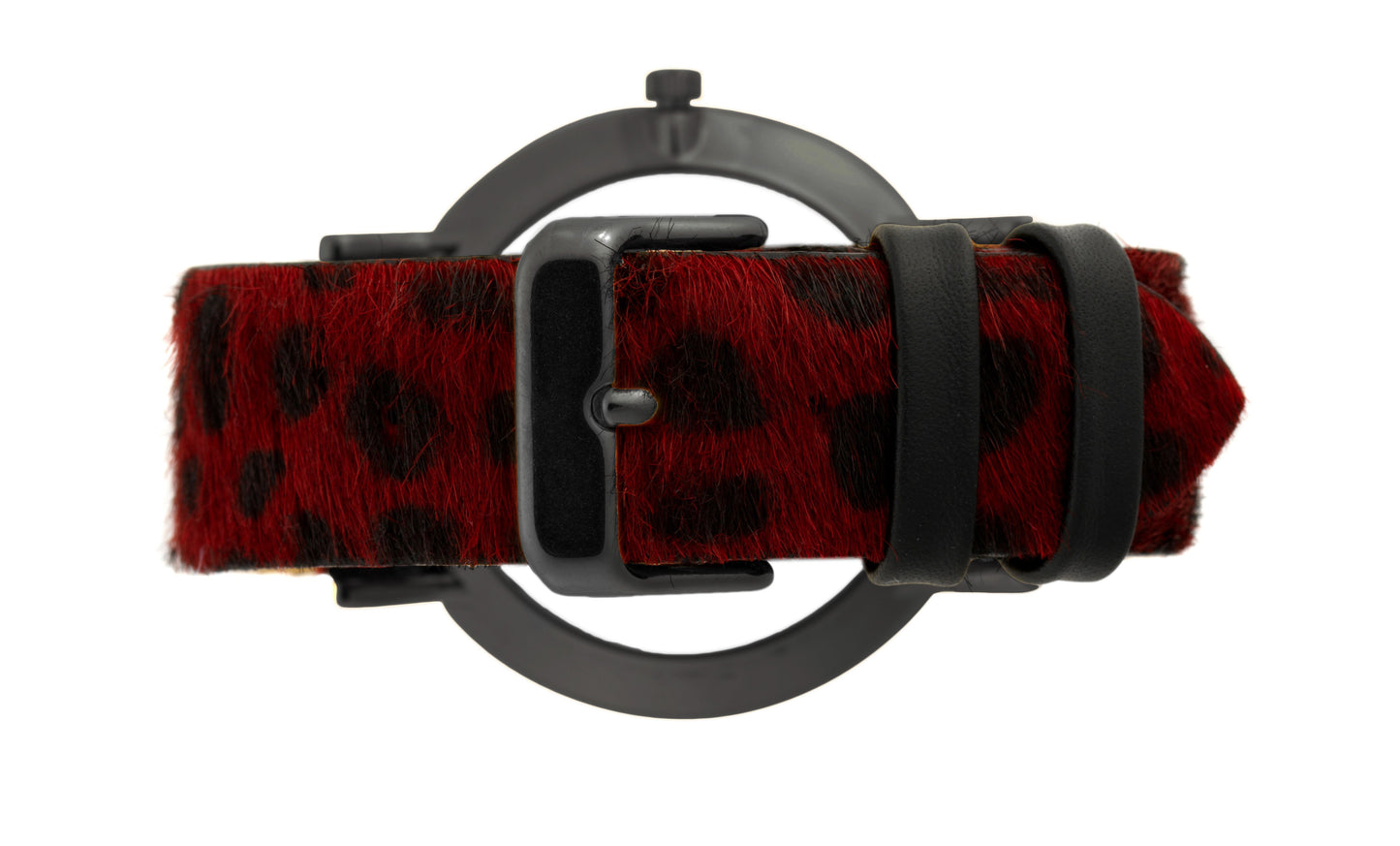 WILD LUGANO 40MM BLACK BLACK RED-CHEETAH