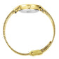 Code Dot Milanese 33mm Gold White