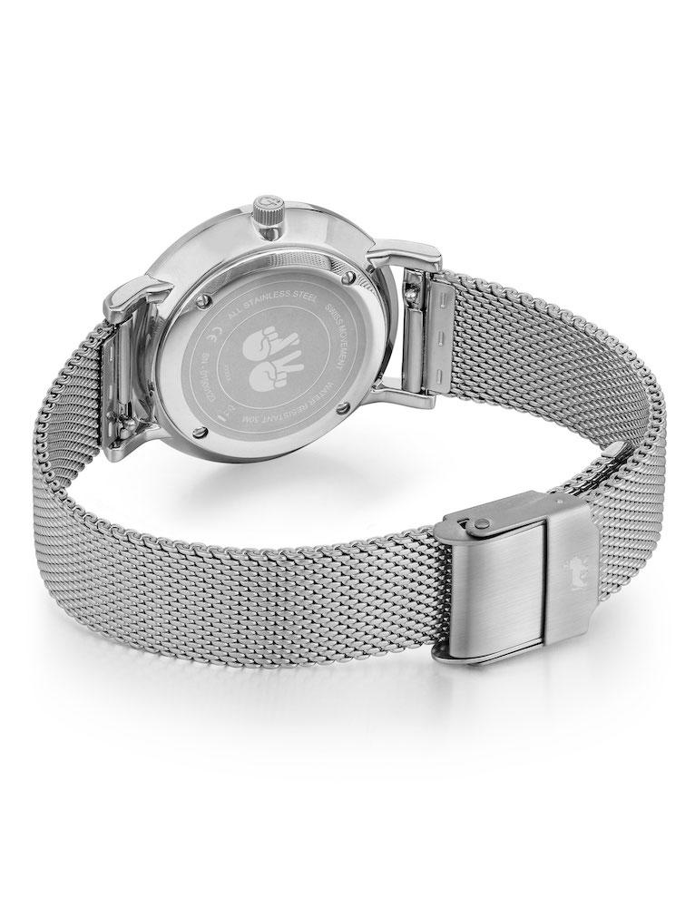 Code Dot Milanese 33mm Silver Black
