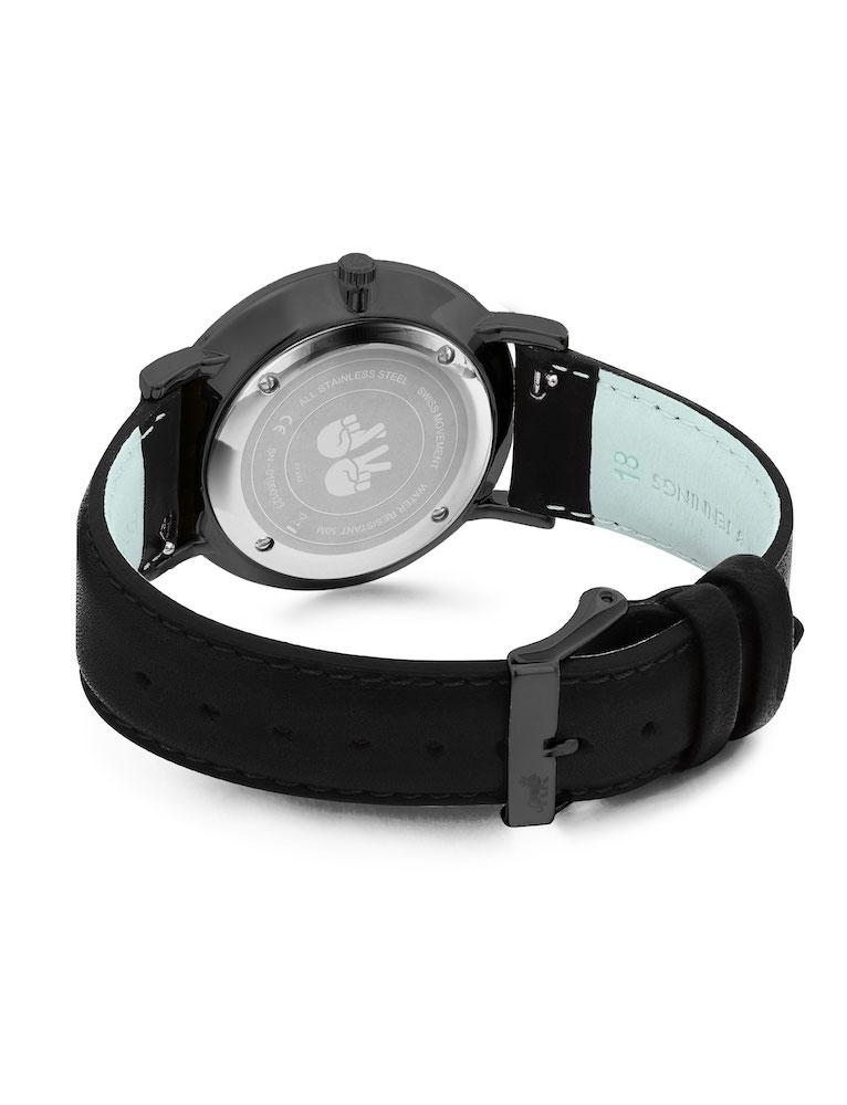 Code Dot Leather 38mm Black Blue