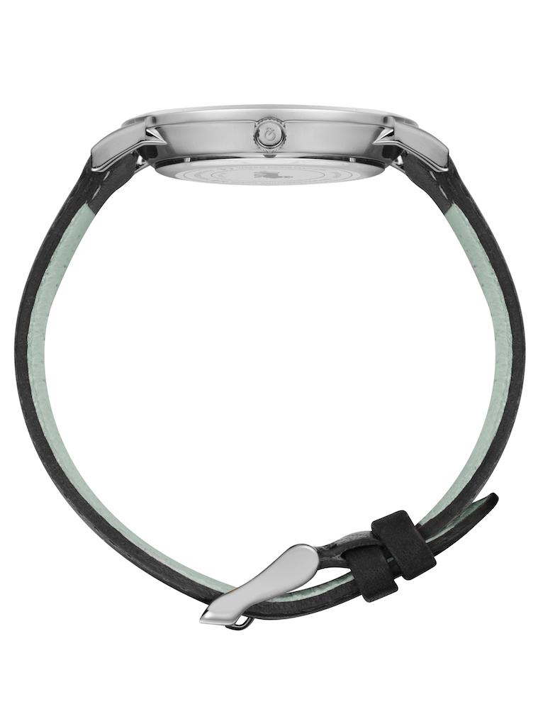 Code Classic Leather 38mm Silver Black