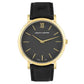 LUGANO LEATHER 40MM GOLD BLACK