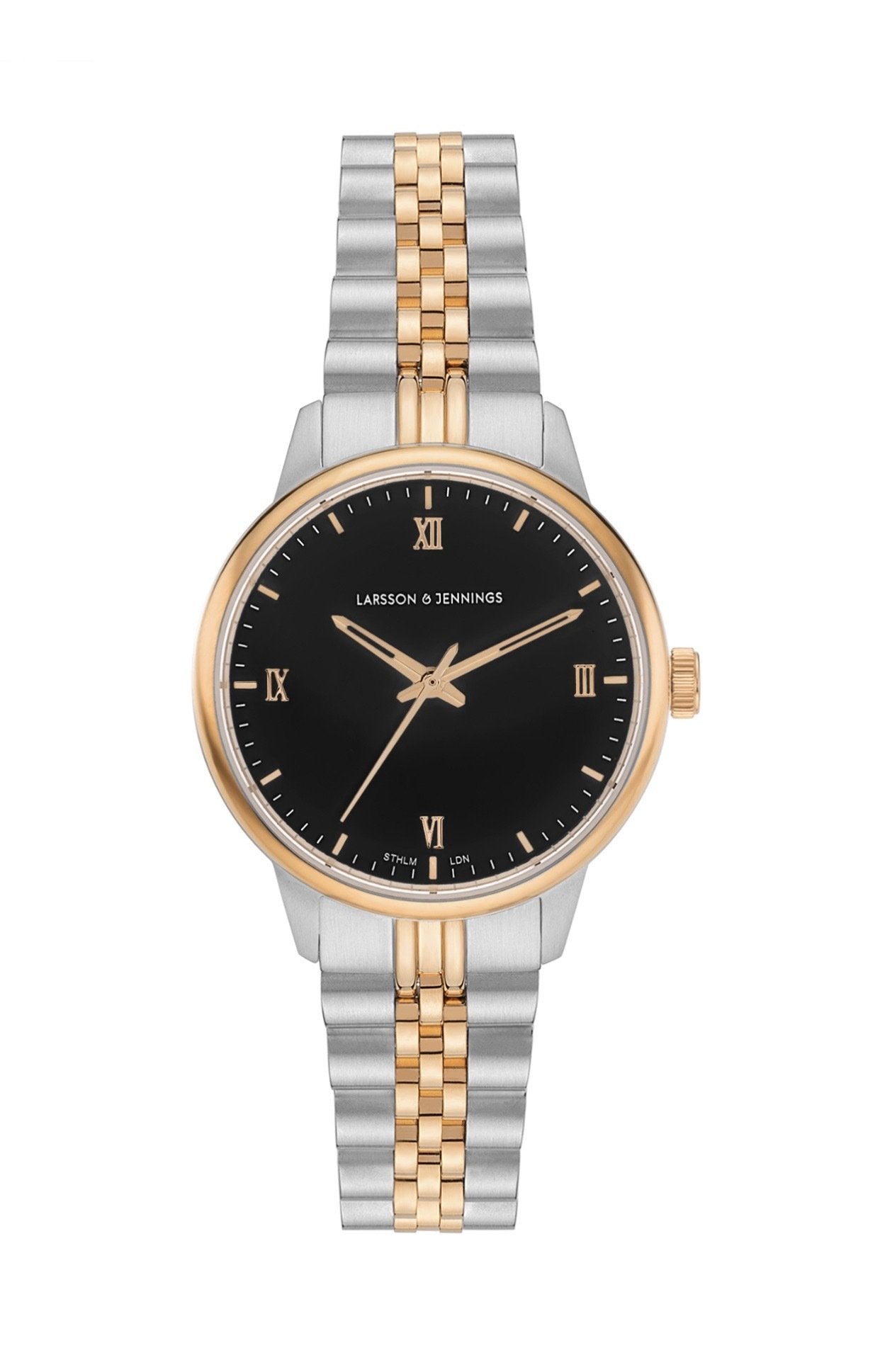 Vivid Link 30mm Rose Gold Black